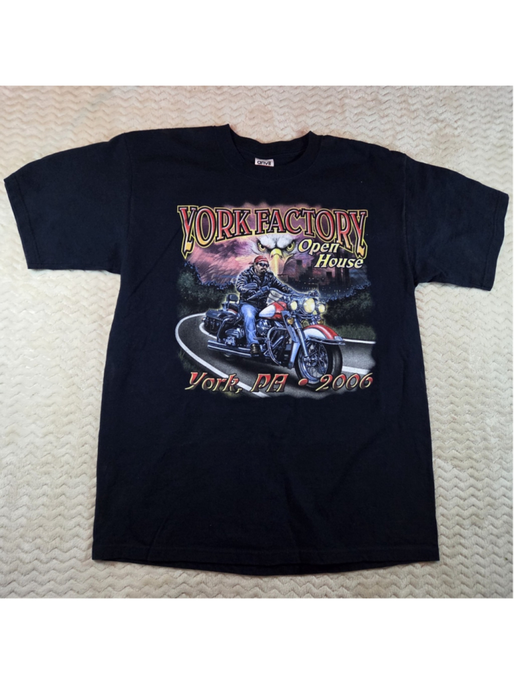Vintage Biker T Shirt Size Large